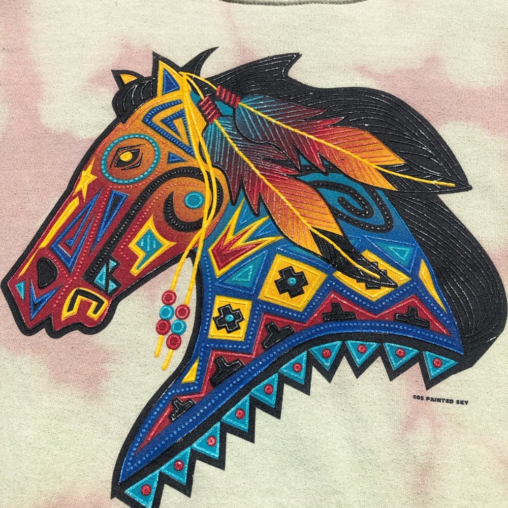 Southwestern bleached Crewneck sweater - Picture 3 of 6